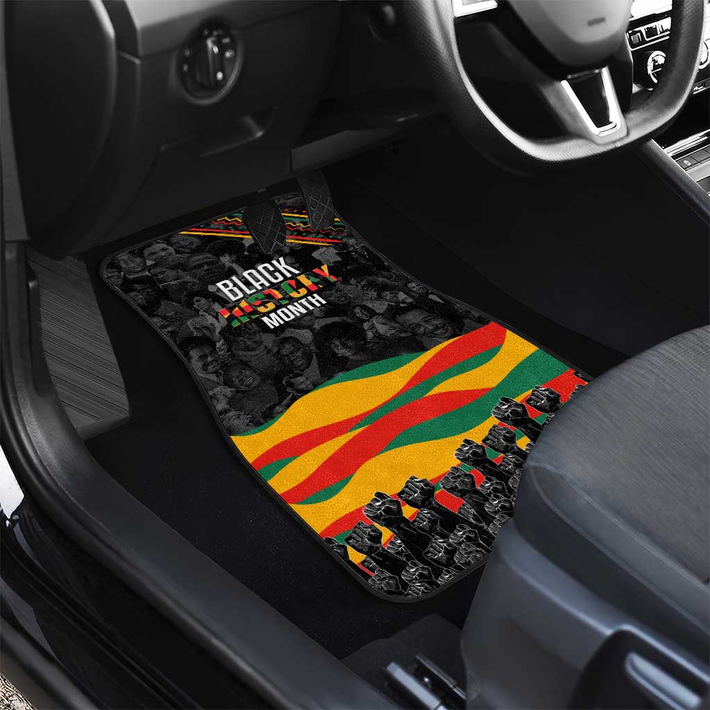 Personalized Black History Month Car Mats with African American Heroes