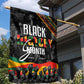 Personalized Black History Month Garden Flag with African American Heroes