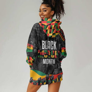Personalized Black History Month Hoodie Dress with African American Heroes