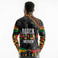 Personalized Black History Month Long Sleeve Polo Shirt with African American Heroes