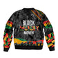 Personalized Black History Month Sleeve Zip Bomber Jacket with African American Heroes