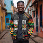 Personalized Black History Month Sleeve Zip Bomber Jacket with African American Heroes