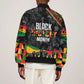Personalized Black History Month Sleeve Zip Bomber Jacket with African American Heroes