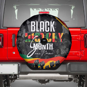 Personalized Black History Month Spare Tire Cover with African American Heroes