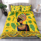 Personalized African Woman Bedding Set Tropical Style