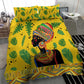 Personalized African Woman Bedding Set Tropical Style
