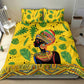 Personalized African Woman Bedding Set Tropical Style