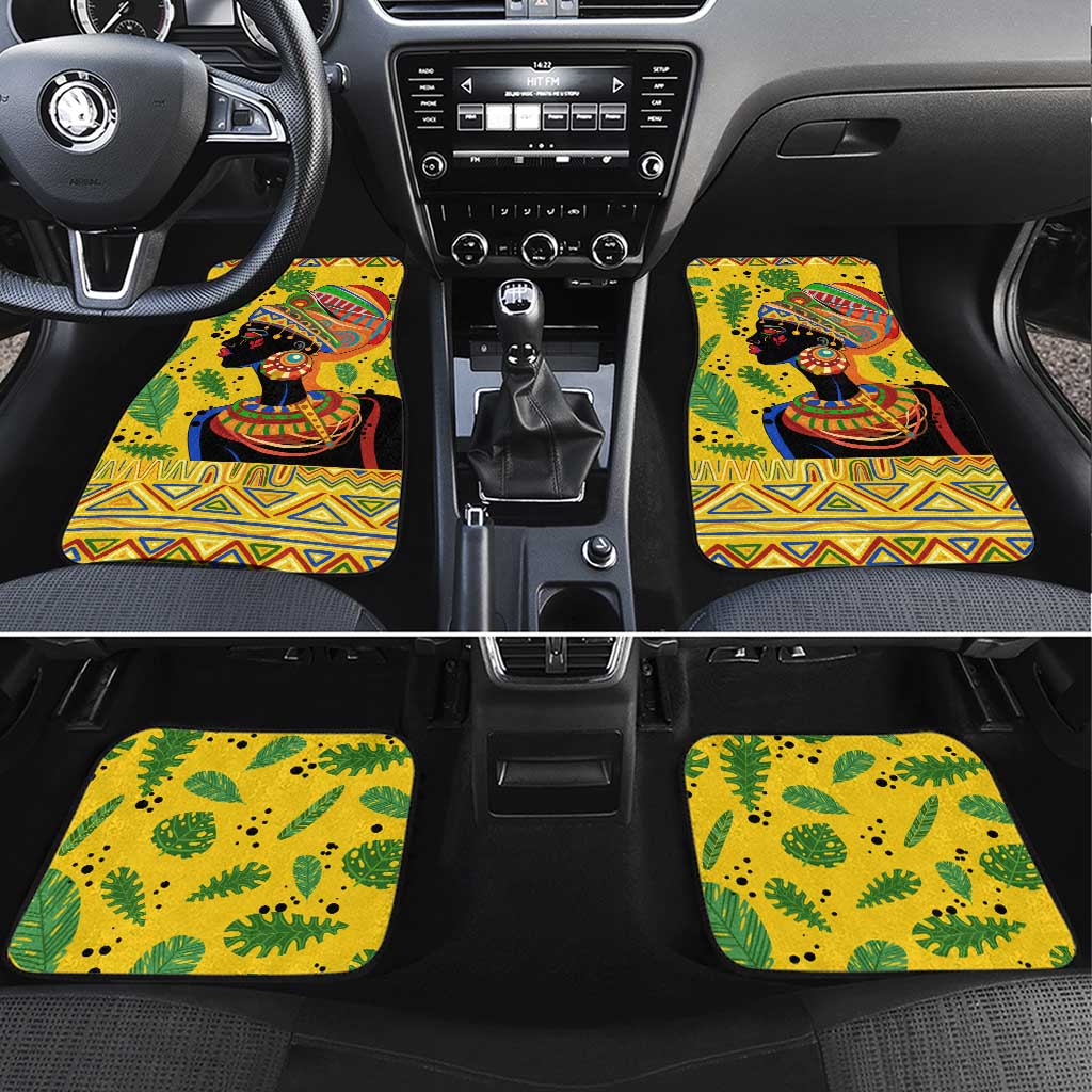 Personalized African Woman Car Mats Tropical Style