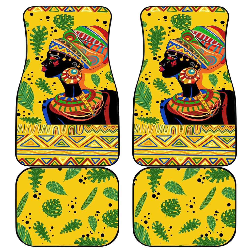 Personalized African Woman Car Mats Tropical Style