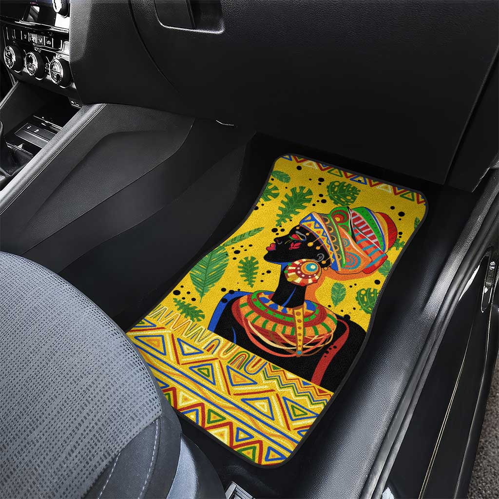 Personalized African Woman Car Mats Tropical Style