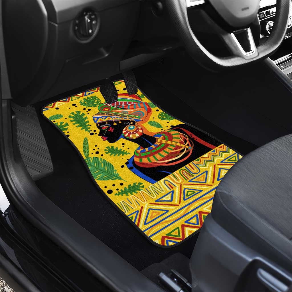 Personalized African Woman Car Mats Tropical Style