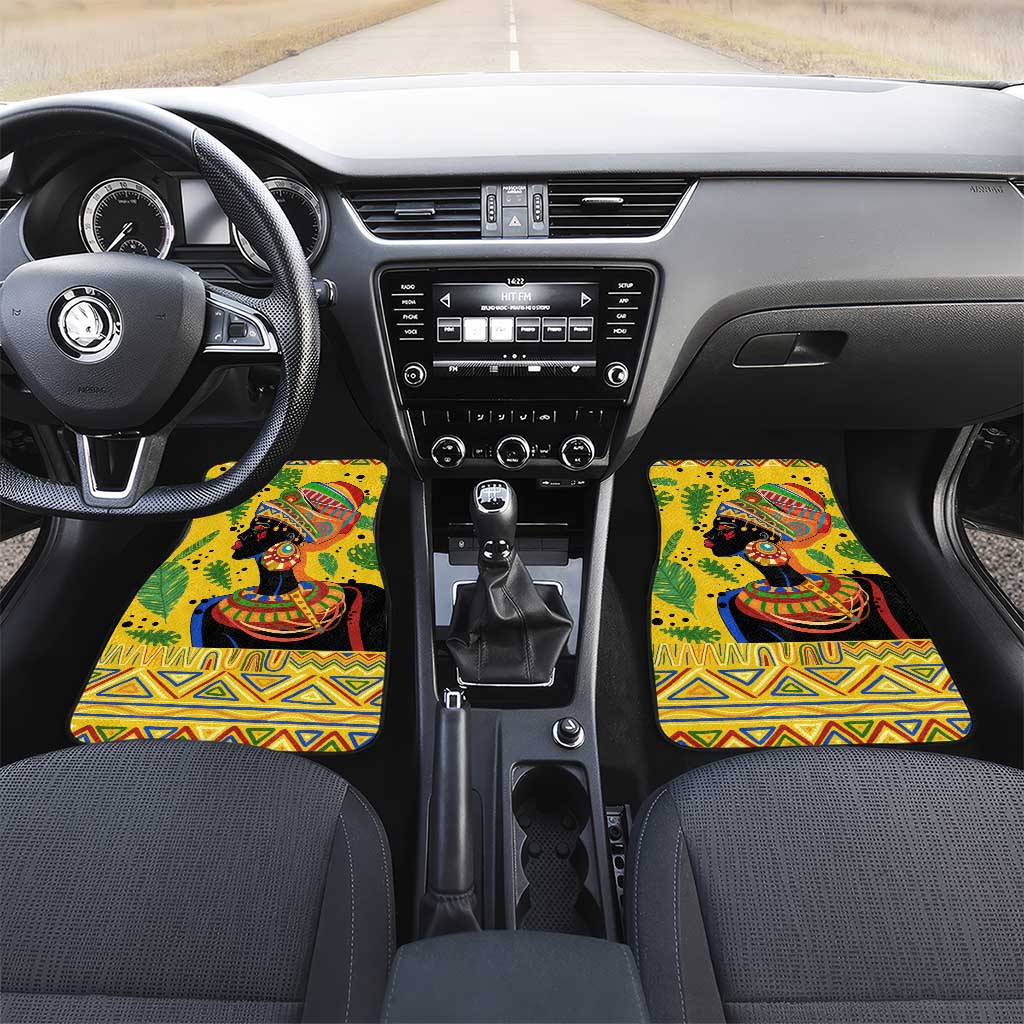 Personalized African Woman Car Mats Tropical Style