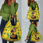 Personalized African Woman Grocery Bag Tropical Style