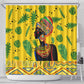 Personalized African Woman Shower Curtain Tropical Style