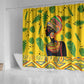 Personalized African Woman Shower Curtain Tropical Style
