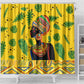Personalized African Woman Shower Curtain Tropical Style