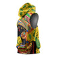 Personalized African Woman Sleeveless Hoodie Tropical Style - African Pride