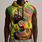 Personalized African Woman Sleeveless Hoodie Tropical Style - African Pride