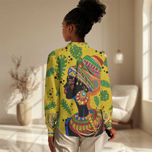Personalized African Woman Women Casual Shirt Tropical Style DT02