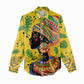Personalized African Woman Women Casual Shirt Tropical Style DT02
