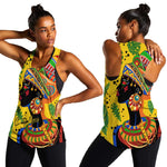Personalized African Woman Women Racerback Tank Tropical Style