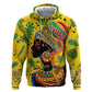 Personalized African Woman Zip Hoodie Tropical Style