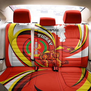 Ethiopia Tigray Back Car Seat Cover Revolution Emblem Freedom Fighters and Flag