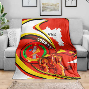 Ethiopia Tigray Blanket Revolution Emblem Freedom Fighters and Flag