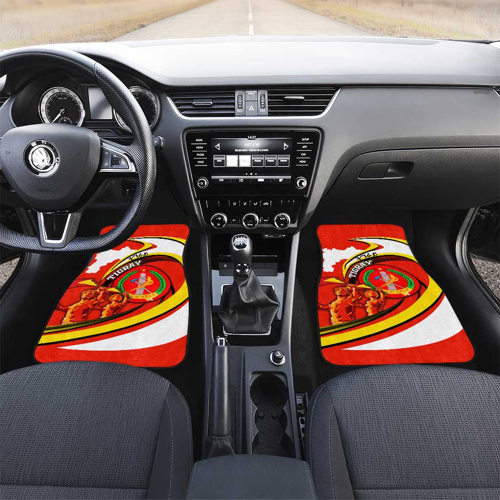 Ethiopia Tigray Car Mats Revolution Emblem Freedom Fighters and Flag