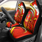 Ethiopia Tigray Car Seat Cover Revolution Emblem Freedom Fighters and Flag