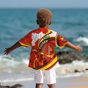 Ethiopia Tigray Kid Hawaiian Shirt Revolution Emblem Freedom Fighters and Flag