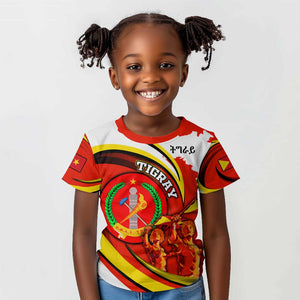 Ethiopia Tigray Kid T shirt Revolution Emblem Freedom Fighters and Flag