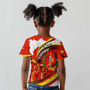 Ethiopia Tigray Kid T shirt Revolution Emblem Freedom Fighters and Flag