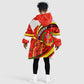 Ethiopia Tigray Kid Wearable Blanket Hoodie Revolution Emblem Freedom Fighters and Flag