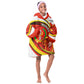 Ethiopia Tigray Kid Wearable Blanket Hoodie Revolution Emblem Freedom Fighters and Flag