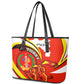 Ethiopia Tigray Leather Tote Bag Revolution Emblem Freedom Fighters and Flag