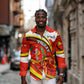 Ethiopia Tigray Long Sleeve Button Shirt Revolution Emblem Freedom Fighters and Flag