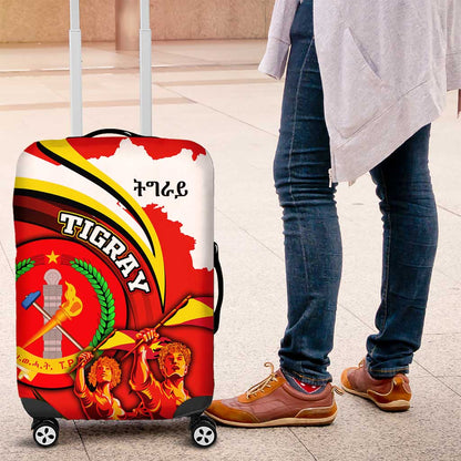 Ethiopia Tigray Luggage Cover Revolution Emblem Freedom Fighters and Flag