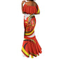 Ethiopia Tigray Mermaid Dress Revolution Emblem Freedom Fighters and Flag
