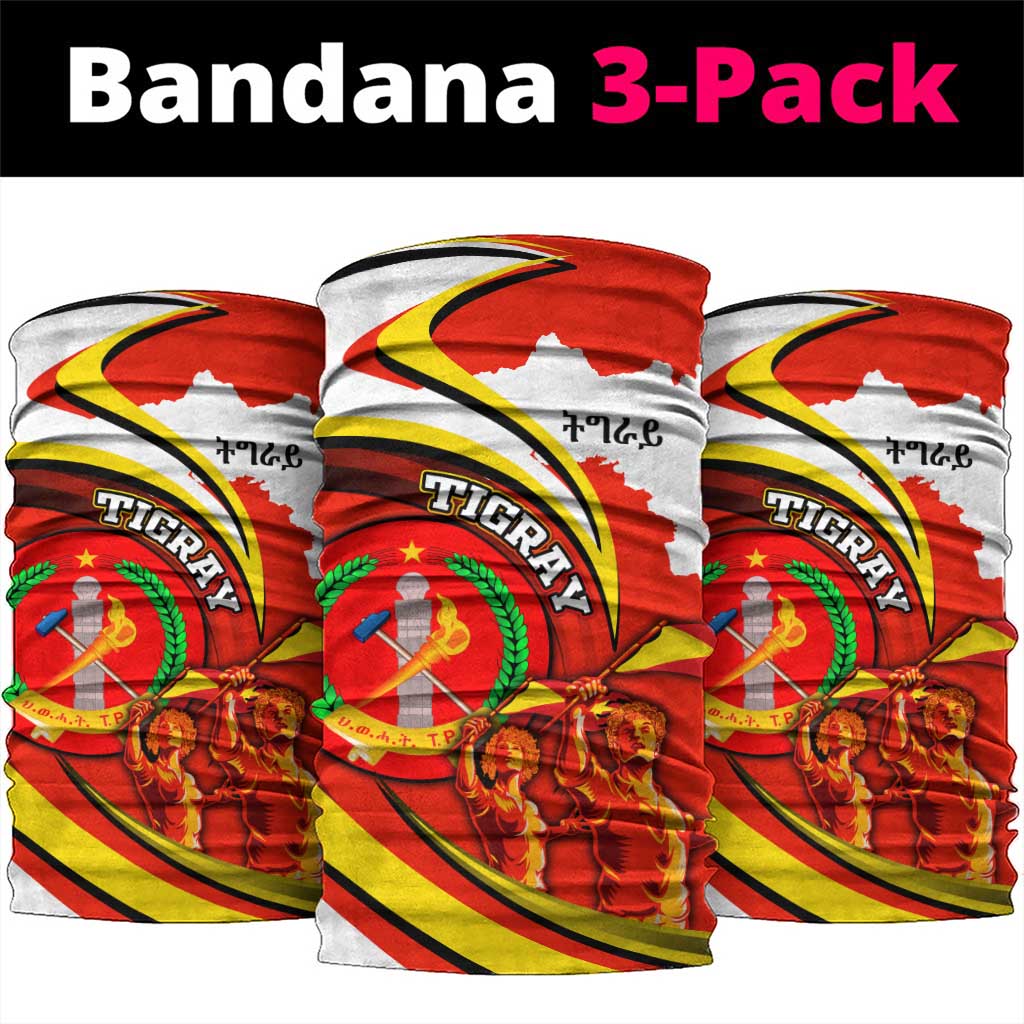 Ethiopia Tigray Neck Gaiter Revolution Emblem Freedom Fighters and Flag DT02