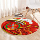 Ethiopia Tigray Round Carpet Revolution Emblem Freedom Fighters and Flag