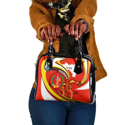 Ethiopia Tigray Shoulder Handbag Revolution Emblem Freedom Fighters and Flag