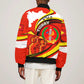 Ethiopia Tigray Sleeve Zip Bomber Jacket Revolution Emblem Freedom Fighters and Flag