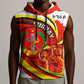 Ethiopia Tigray Sleeveless Hoodie Revolution Emblem Freedom Fighters and Flag - African Pride
