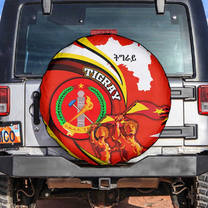 Ethiopia Tigray Spare Tire Cover Revolution Emblem Freedom Fighters and Flag