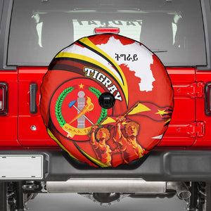 Ethiopia Tigray Spare Tire Cover Revolution Emblem Freedom Fighters and Flag
