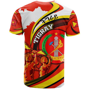 Ethiopia Tigray T shirt Revolution Emblem Freedom Fighters and Flag
