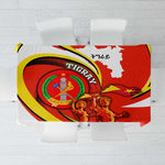 Ethiopia Tigray Tablecloth Revolution Emblem Freedom Fighters and Flag