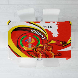 Ethiopia Tigray Tablecloth Revolution Emblem Freedom Fighters and Flag