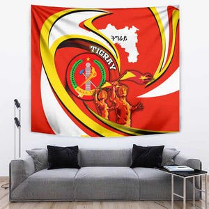 Ethiopia Tigray Tapestry Revolution Emblem Freedom Fighters and Flag